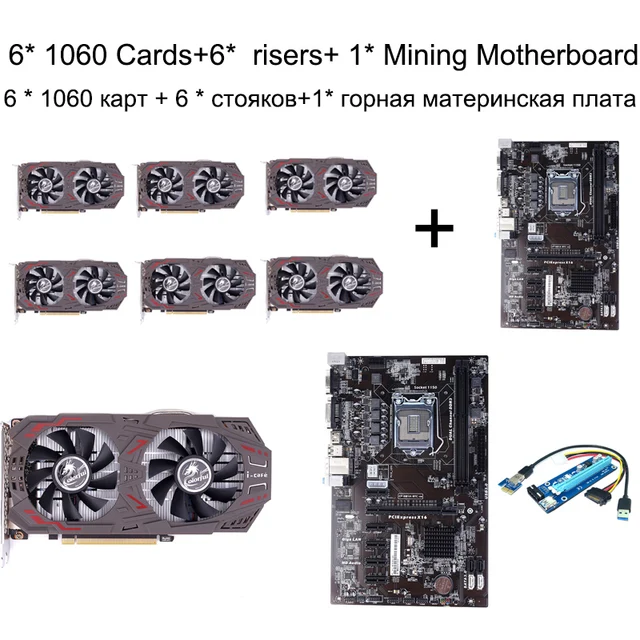 Us 2769 0 Colorful Mining Bitcoin Geforce Gtx 1060 Graphics Card 6gd5 Gaming V3 Motherboard H81a Btc V20 Miner Atx Board Lga1150 Socket In Graphics - 